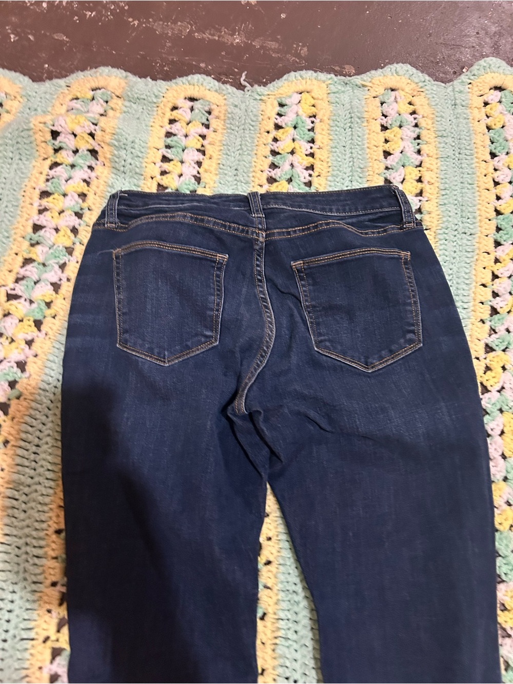 Arizona Jean Company Dark Blue Wide Leg Jeans - Picture 6 of 7